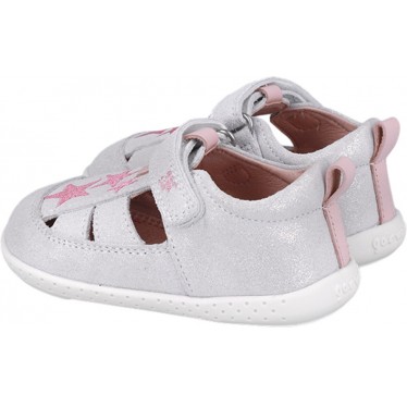 Sandale respectueuse pour filles 252330 Barefoot Stars BLANCO_B050