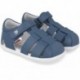 Sandale pieds nus souple et respectueuse Garvalin 252326 pour garçon PETROL_A556