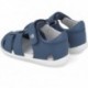 Sandale pieds nus souple et respectueuse Garvalin 252326 pour garçon PETROL_A556