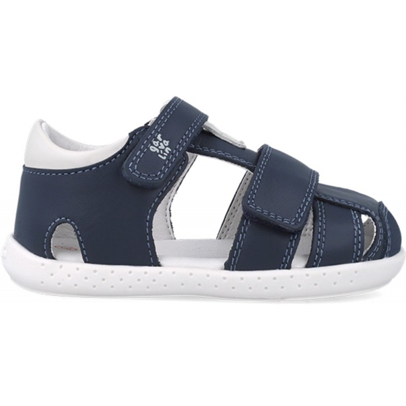 Sandale pieds nus souple et respectueuse Garvalin 252327 pour garçon OCEAN_A183
