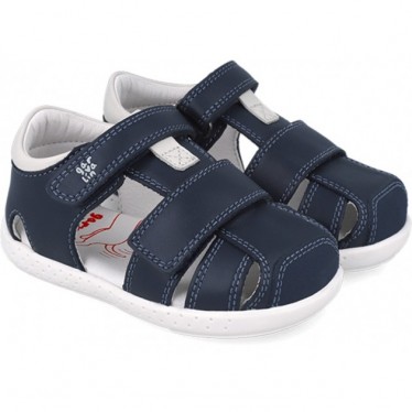 Sandale pieds nus souple et respectueuse Garvalin 252327 pour garçon OCEAN_A183
