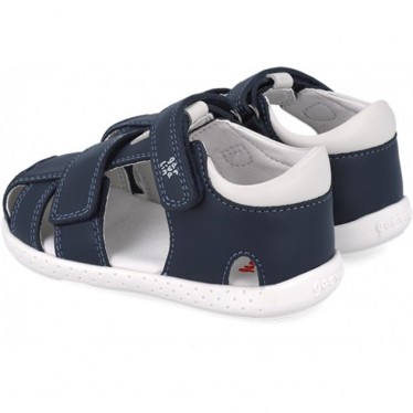 Sandale pieds nus souple et respectueuse Garvalin 252327 pour garçon OCEAN_A183