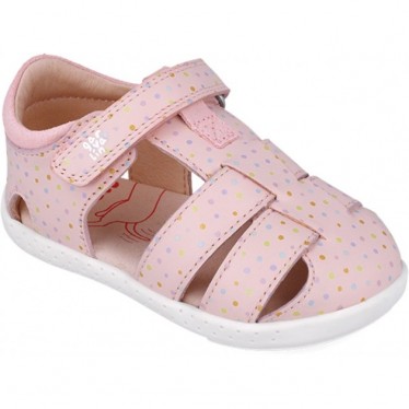 Sandales pieds nus souples et respectueuses pour filles 252329 ROSA_A032