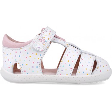 Sandales pieds nus souples et respectueuses pour filles 252329 BLANCO_B050