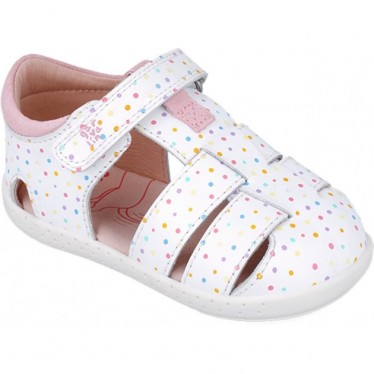 Sandales pieds nus souples et respectueuses pour filles 252329 BLANCO_B050