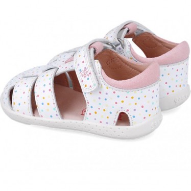 Sandales pieds nus souples et respectueuses pour filles 252329 BLANCO_B050