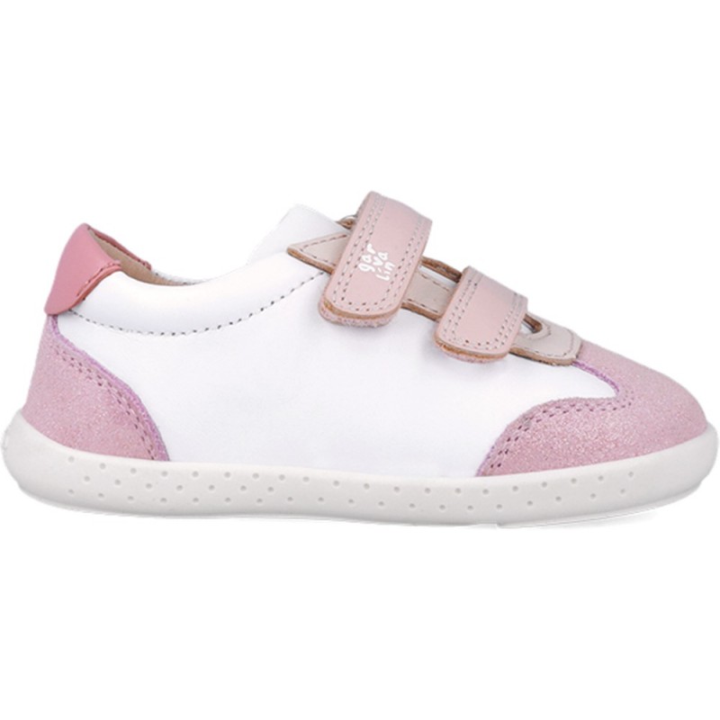 Garvalin 252331 Chaussures de sport souples et respectueuses pour filles BLANCO_ROSA_B113