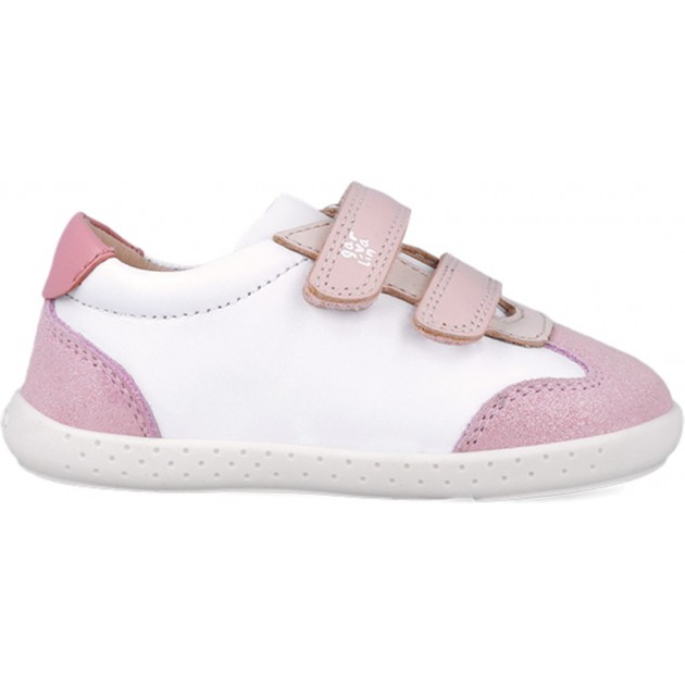 Garvalin 252331 Chaussures de sport souples et respectueuses pour filles BLANCO_ROSA_B113