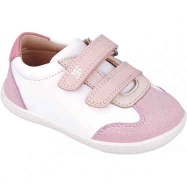 Garvalin 252331 Chaussures de sport souples et respectueuses pour filles BLANCO_ROSA_B113