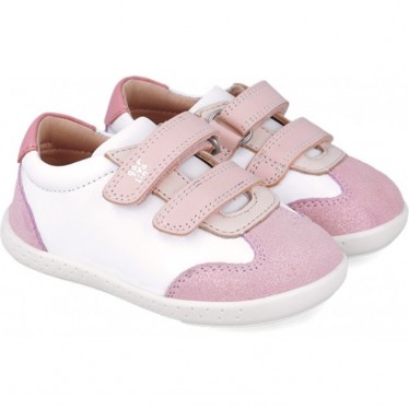 Garvalin 252331 Chaussures de sport souples et respectueuses pour filles BLANCO_ROSA_B113