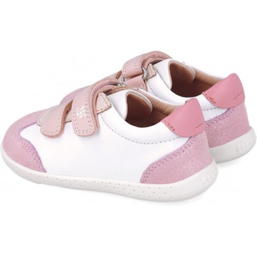Garvalin 252331 Chaussures de sport souples et respectueuses pour filles BLANCO_ROSA_B113