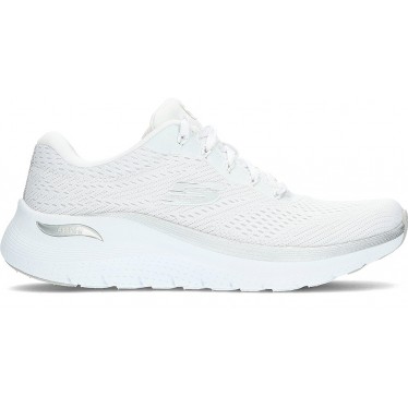 SKECHERS 150067 Baskets femme Arch Fit WHITE_SILVER