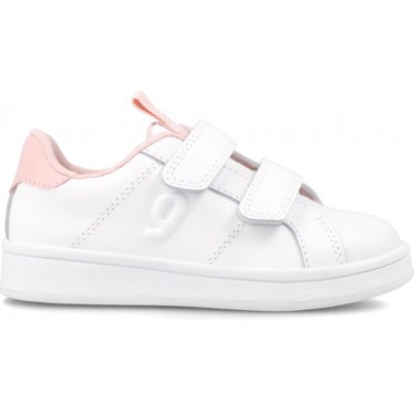 Baskets scolaires fille Garvalín 231750 Cool BLANCO_ROSA_B113