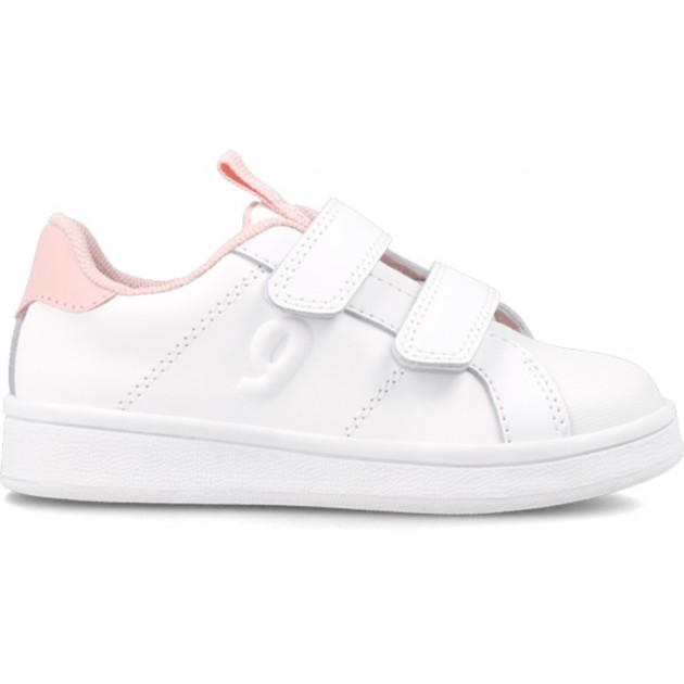 Baskets scolaires fille Garvalín 231750 Cool BLANCO_ROSA_B113