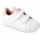Baskets scolaires fille Garvalín 231750 Cool BLANCO_ROSA_B113