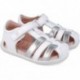 Sandales pieds nus souples Garvalin 252332 pour filles BLANCO_PLATA_C313