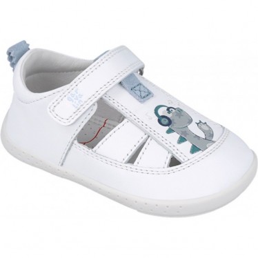 Sandale souple dinosaure Garvalin 252334 pour garçon BLANCO_B050