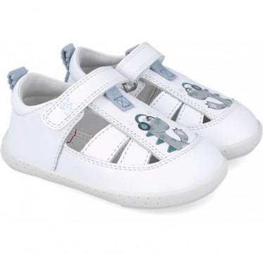 Sandale souple dinosaure Garvalin 252334 pour garçon BLANCO_B050