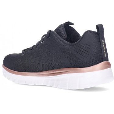 Baskets SKECHERS Graceful-Get Connected 12615 BLACK_GOLD