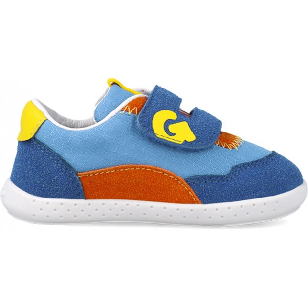 Chaussures de sport respectueuses Garvalin 252335 en maille souple pour garçons AZUL_AMARILLO_B598