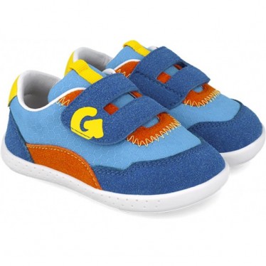 Chaussures de sport respectueuses Garvalin 252335 en maille souple pour garçons AZUL_AMARILLO_B598