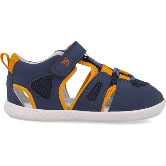 Sandale respectueuse en maille souple Garvalin 252336 pour garçons AZUL_NARANJA_A056 Sandale respectueuse en maille souple Garvalin 252336 pour garçons AZUL_NARANJA_A056