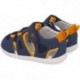 Sandale respectueuse en maille souple Garvalin 252336 pour garçons AZUL_NARANJA_A056