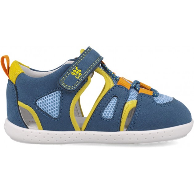 Sandale respectueuse en maille souple Garvalin 252336 pour garçons AZUL_AMARILLO_B598 Sandale respectueuse en maille souple Garvalin 252336 pour garçons AZUL_AMARILLO_B598