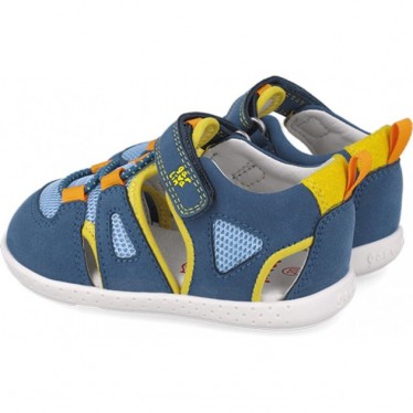 Sandale respectueuse en maille souple Garvalin 252336 pour garçons AZUL_AMARILLO_B598