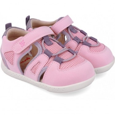 Sandales Garvalin 252336 en maille souple pour filles ROSA_C032