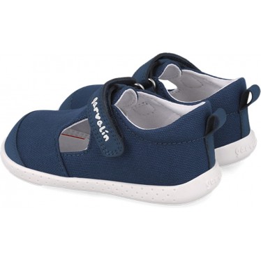 Sandale fermée souple Garvalin 252340 Barefoot pour garçon AZUL_MARINO_A089