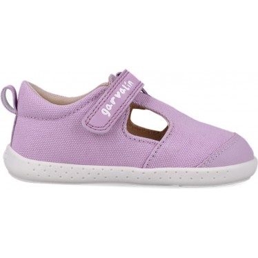 Sandale respectueuse en toile souple Garvalin 252340 pour filles LILA_C164