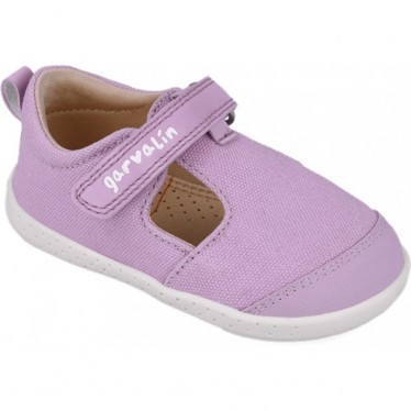 Sandale respectueuse en toile souple Garvalin 252340 pour filles LILA_C164