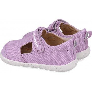 Sandale respectueuse en toile souple Garvalin 252340 pour filles LILA_C164