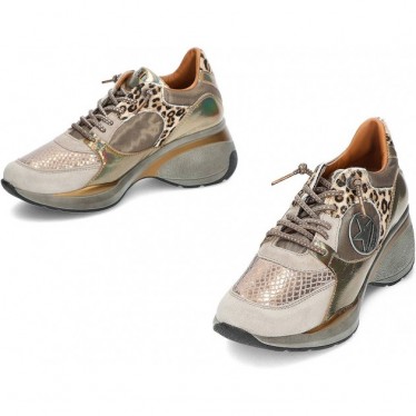 Baskets pour femmes Cetti C-1376 Imprimé métal et animal OLD_ROSE