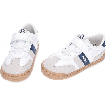 Baskets respectueuses MTNG Free Baby 49060 pour garçons WHITE_NAVY