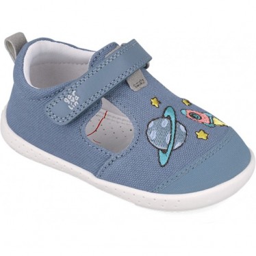 Sandale respectueuse en toile Garvalin 252342 pour garçons INDIGO_A631