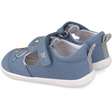 Sandale respectueuse en toile Garvalin 252342 pour garçons INDIGO_A631