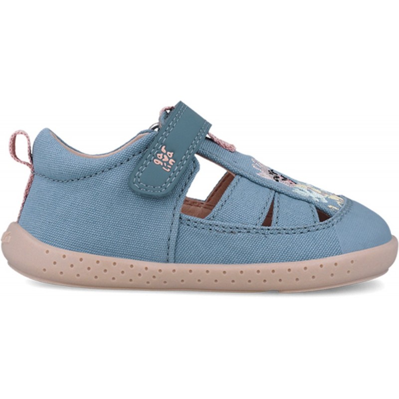 Sandales Garvalin 252346 Girafe en toile respectueuses pour filles VAQUERO_A224