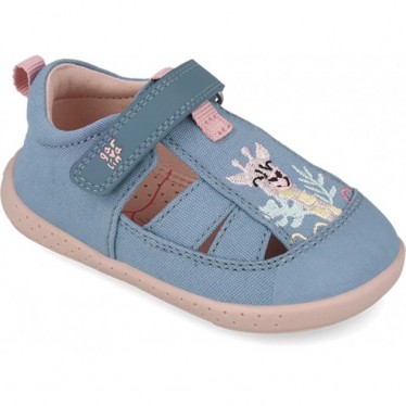 Sandales Garvalin 252346 Girafe en toile respectueuses pour filles VAQUERO_A224