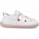 Sandales Garvalin 252346 Girafe en toile respectueuses pour filles BLANCO_C050