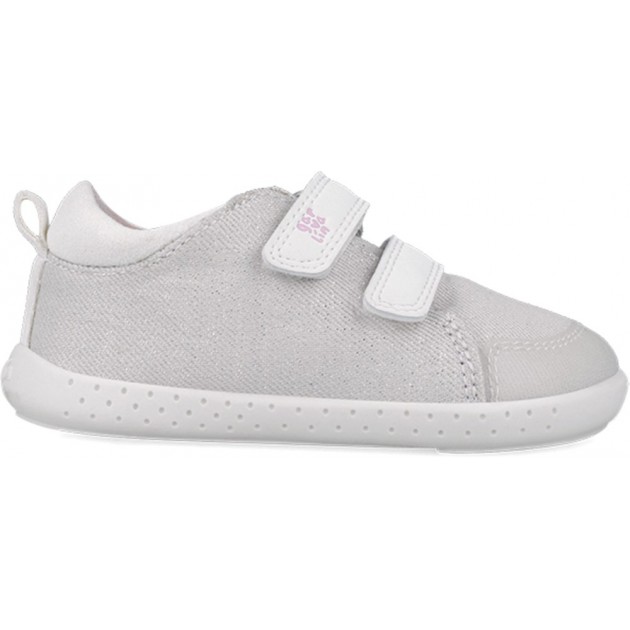 Chaussure de sport respectueuse pour fille Garvalin 252347 Metallic Canvas BLANCO_B050 Chaussure de sport respectueuse pour fille Garvalin 252347 Metallic Canvas BLANCO_B050