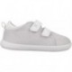 Chaussure de sport respectueuse pour fille Garvalin 252347 Metallic Canvas BLANCO_B050