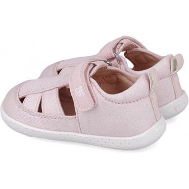 Sandale respectueuse en toile souple Garvalin 252348 pour filles ROSA_A032