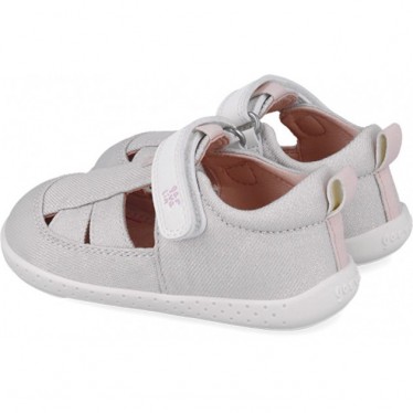 Sandale respectueuse en toile souple Garvalin 252348 pour filles BLANCO_B050