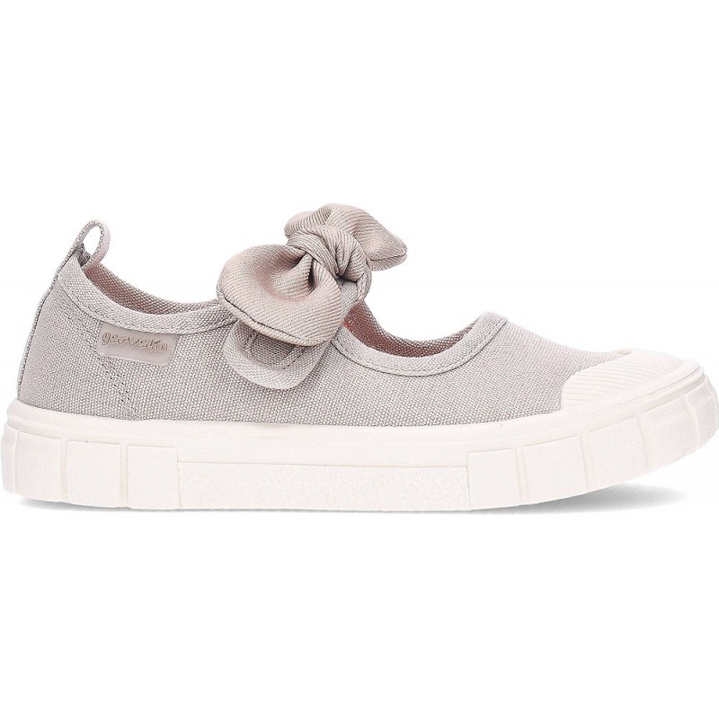 Ballerines GARVALIN Canvas Bow 252380 pour fille respectueuses CRUDO_B663