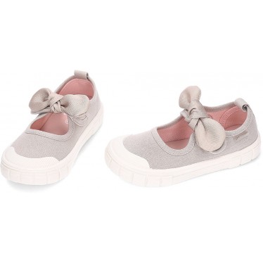 Ballerines GARVALIN Canvas Bow 252380 pour fille respectueuses CRUDO_B663