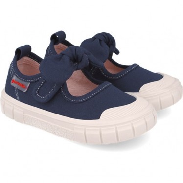 Ballerines GARVALIN Canvas Bow 252380 pour fille respectueuses AZUL_MARINO_A089