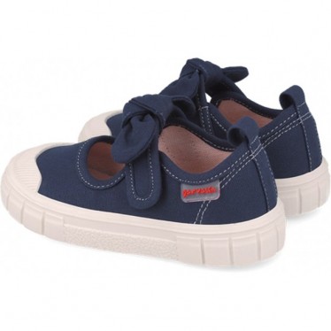 Ballerines GARVALIN Canvas Bow 252380 pour fille respectueuses AZUL_MARINO_A089