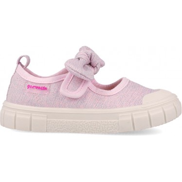 Ballerines GARVALIN Canvas Bow 252380 pour fille respectueuses ROSA_C032